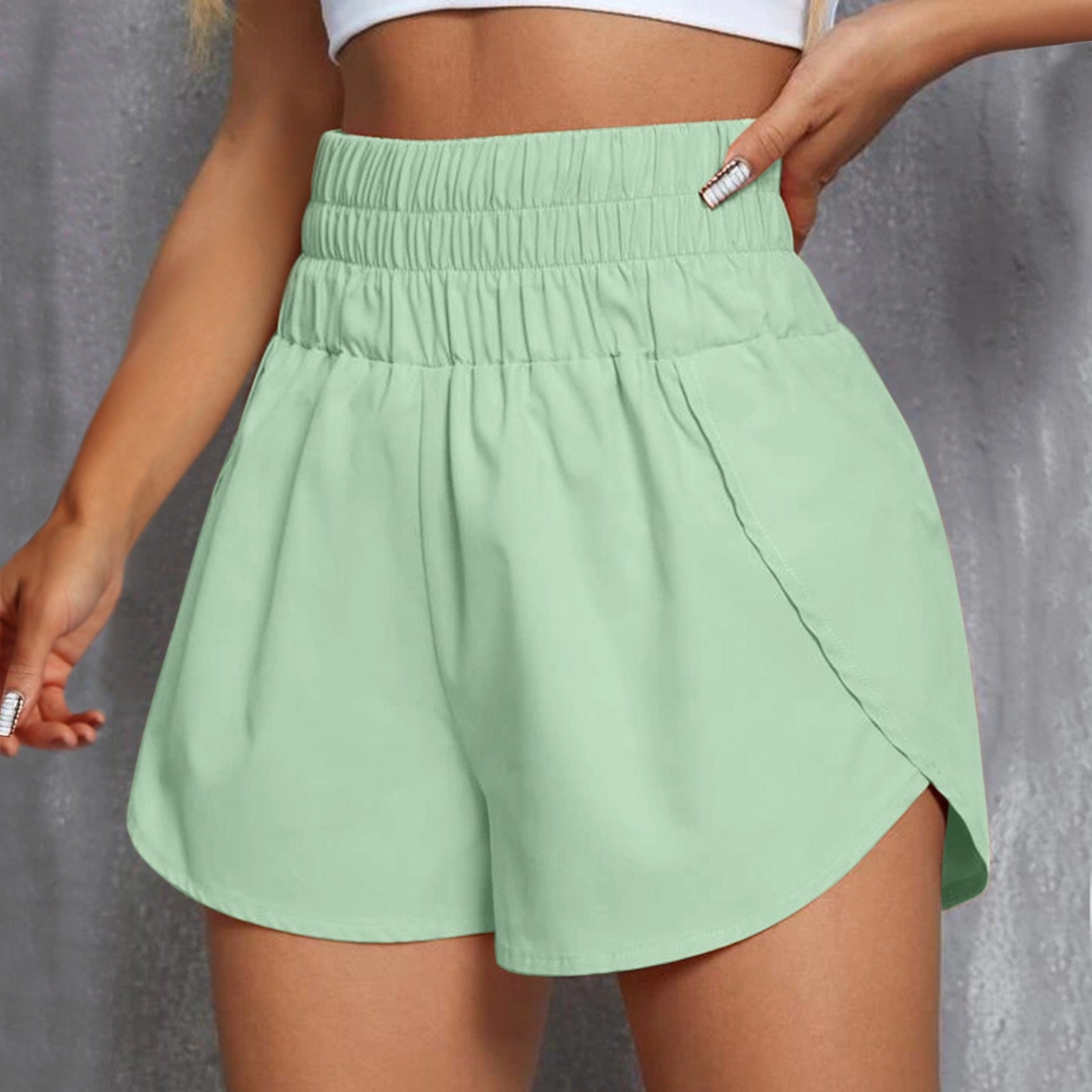 TIANEK Fashion Flowy Shorts for Women Summer 2023 Mother's Day