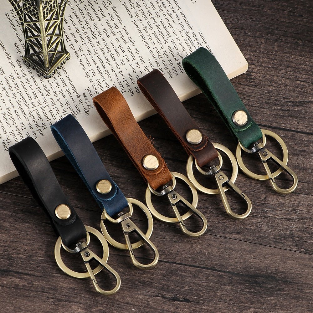 Pu Leather Wristlet Keychain Keyring Tassel Bracelet Women Round