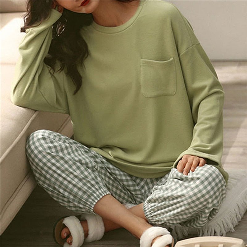 Pjs Sets, Womens Pajama Sets & Modal Built In Bra Tops & Pants Soft  Sleepwear Sets