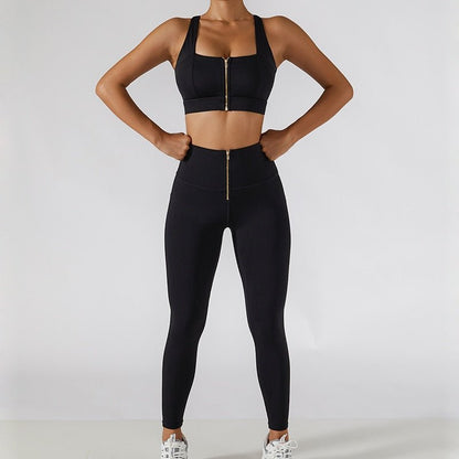 Gym Fitness Yoga Sexy Workout Women Sportswear Seamless Set 2 Piece Suit -  Toleemart