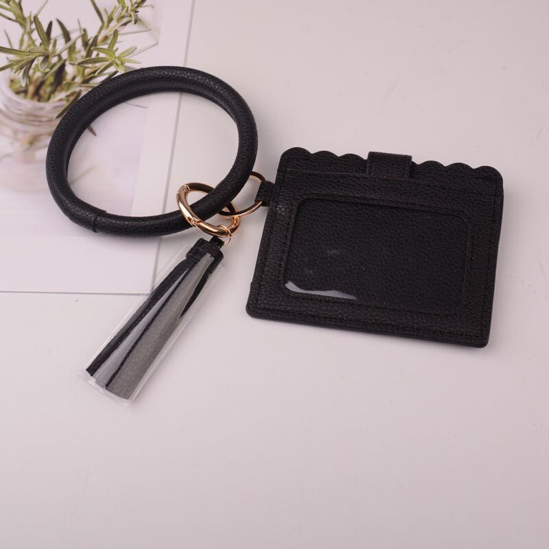 Hot Fashion Bangle Wallets Wristlet Keychain ID Card Holder