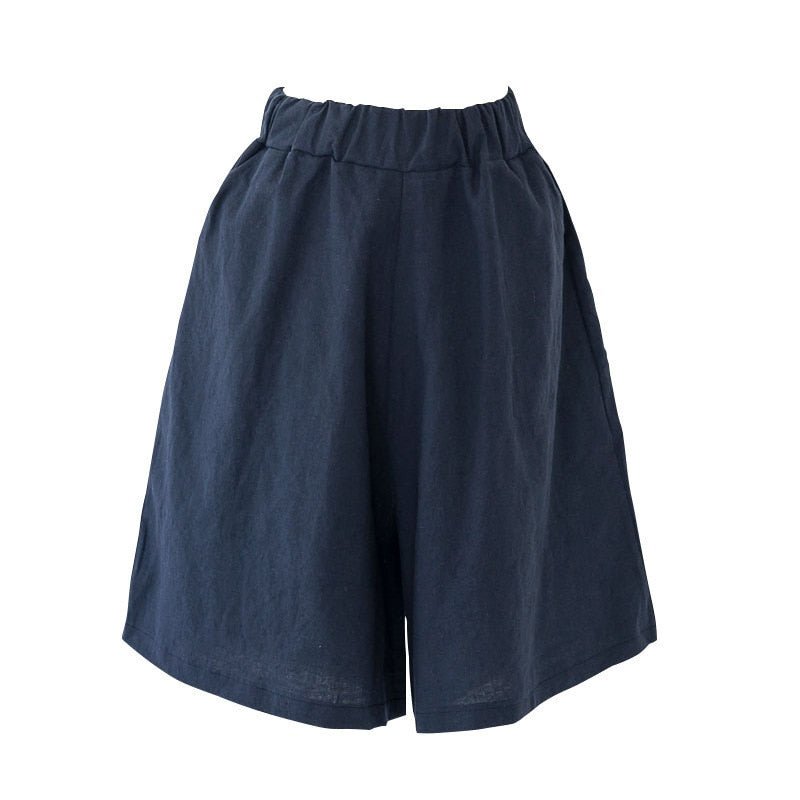 Beach Shorts Summer High Waist Elastic Waistband Short Pants
