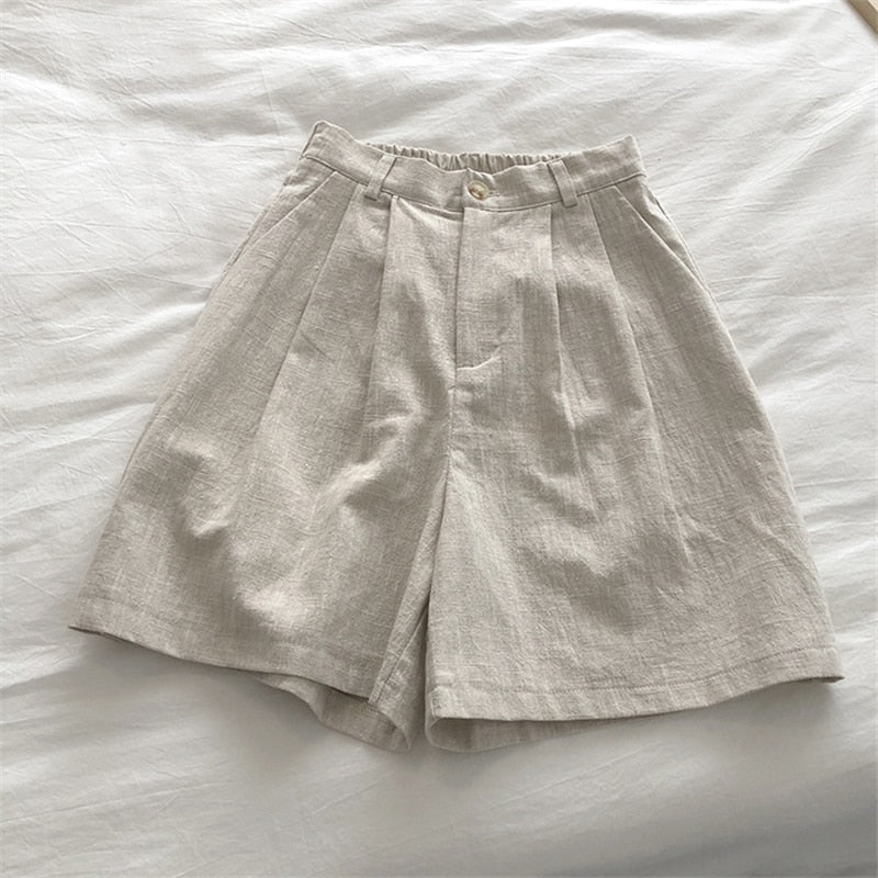 Stay Cool and Stylish with Breathable Cotton Linen Shorts