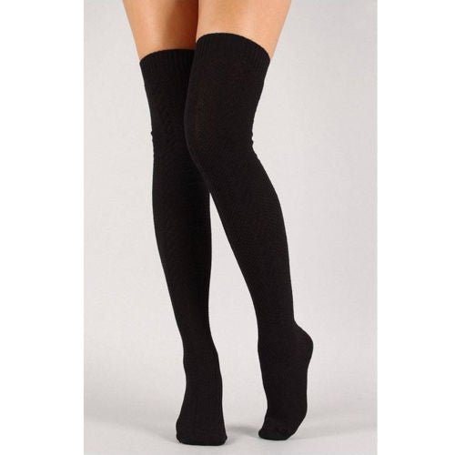 Comfy Over Knee Socks (Knitted) - Linions