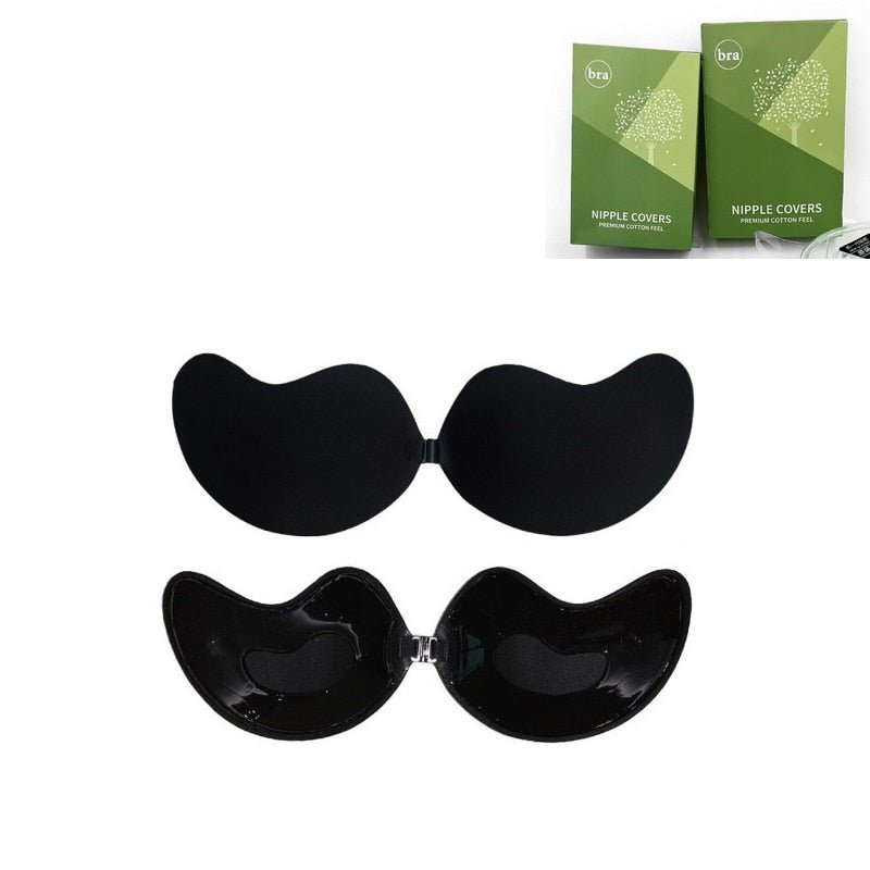 Seamless Silicone Nipple Covers, Strapless Invisible Self-Adhesive