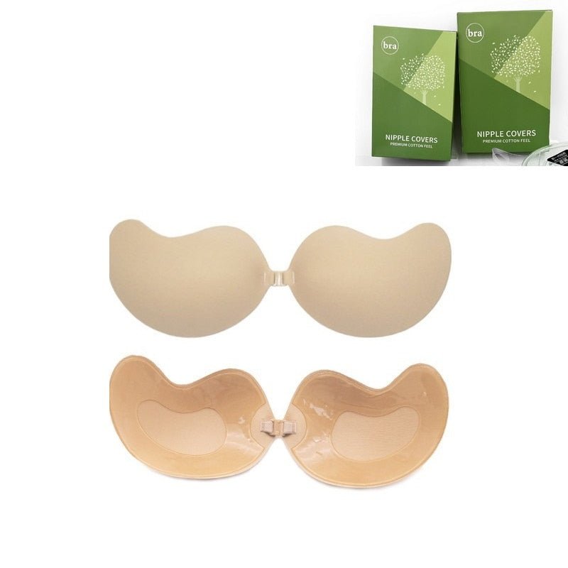 Mango Silicone Chest Stickers Push Up Bra Self Adhesive Bra Invisible Cover Bra  Pad Sexy Strapless Breast Petals - AliExpress