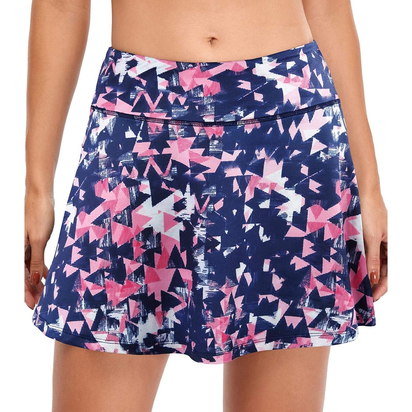 Fashionable Tennis Skorts with Floral Print (with pocket) - Linions