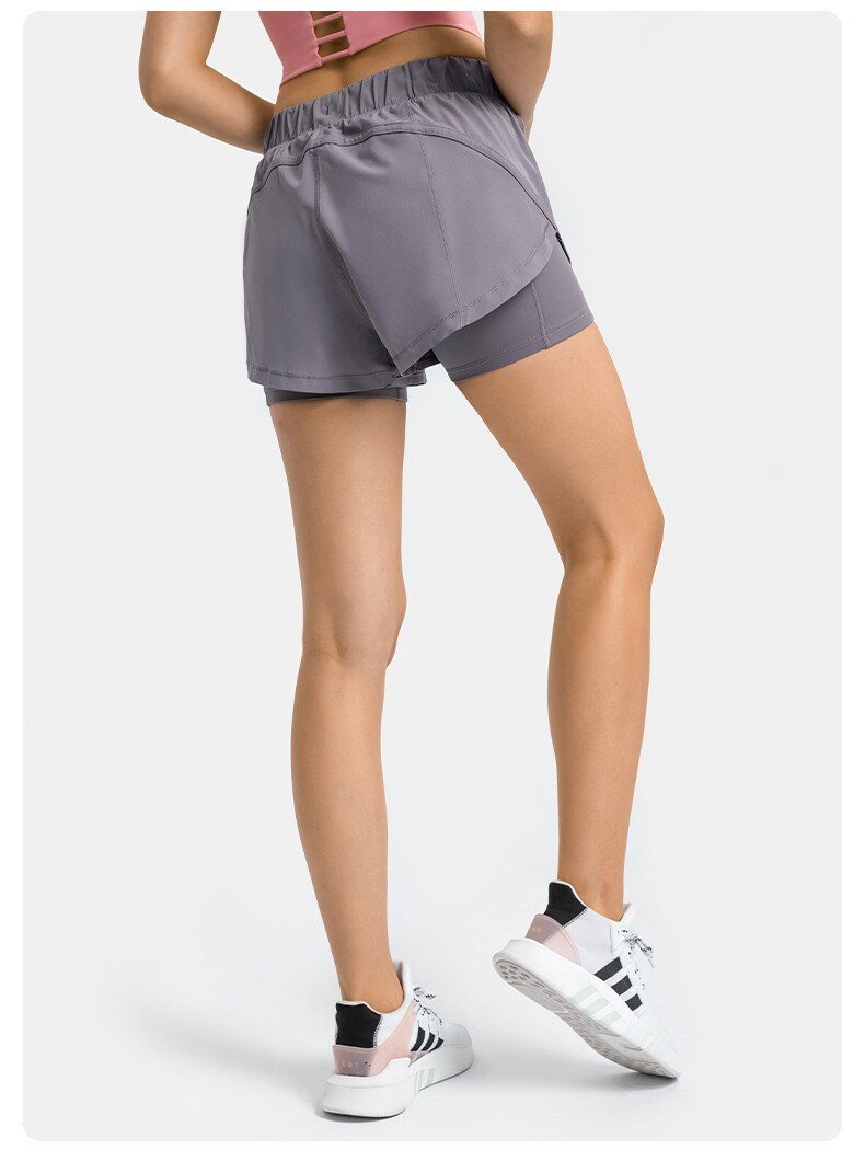 Fitness Shorts (Perfect for Running / with Inner Pocket) - Linions