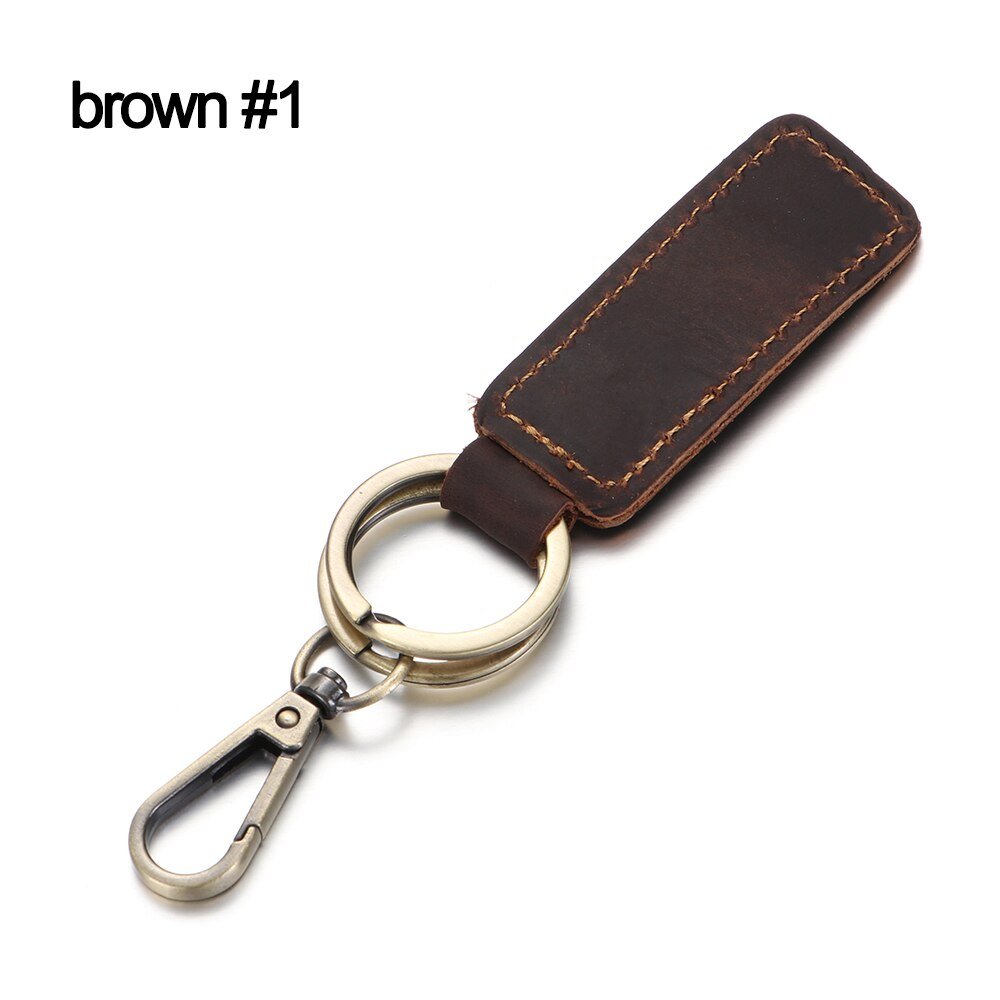 Genuine Leather Vintage Men’s Keychain Holder Wallets Style 2 with Buckle