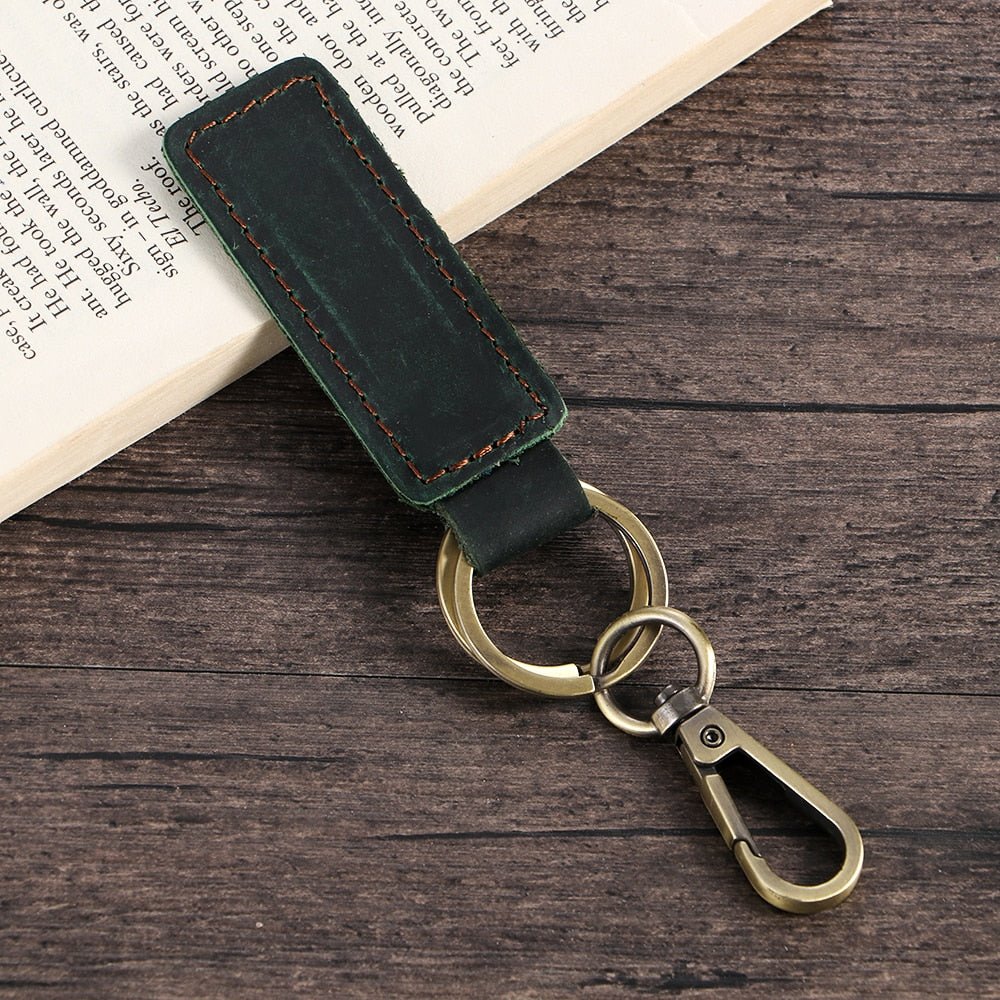 Handmade Leather Gold Cowhide Keychain Designer Brand For Men And