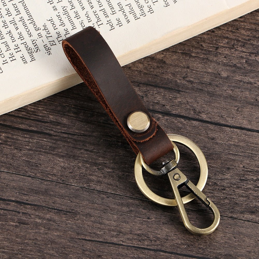1 x Metal key holder key row keyring organnizer with 6 snap hook for  Leather craft