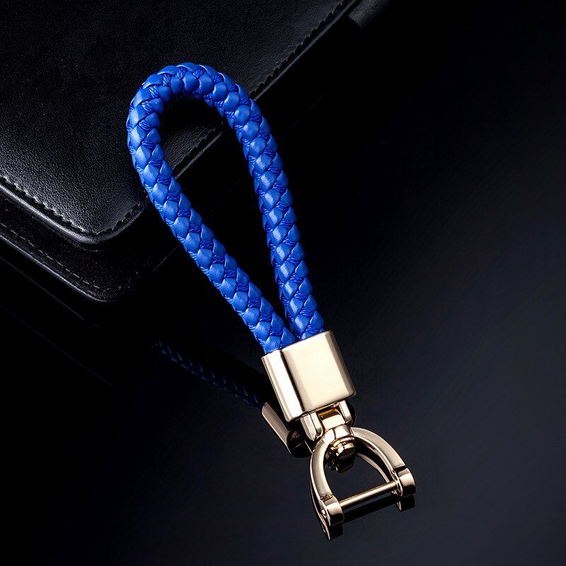 Car Key Holder Key Rings Key Chain Hand Woven Horseshoe - Temu