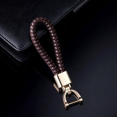 Casual Genuine Leather Car Key Case Zipper Window for Men and