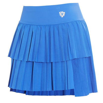 High Waist Double Layer Pleated Skort (with pocket) - Linions
