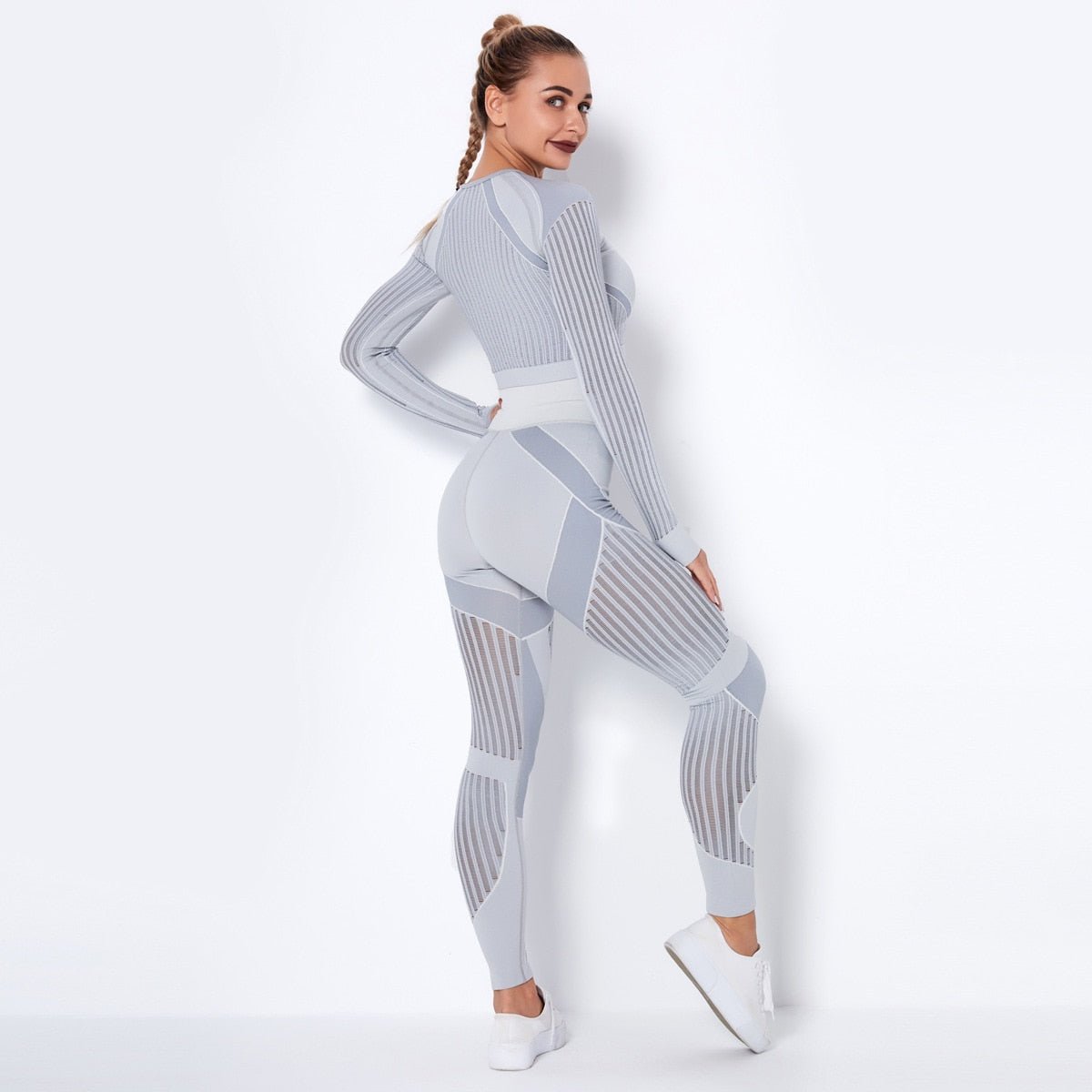 2022 2 Pcs Seamless Yoga Set Workout Clothes For Women Sport Set
