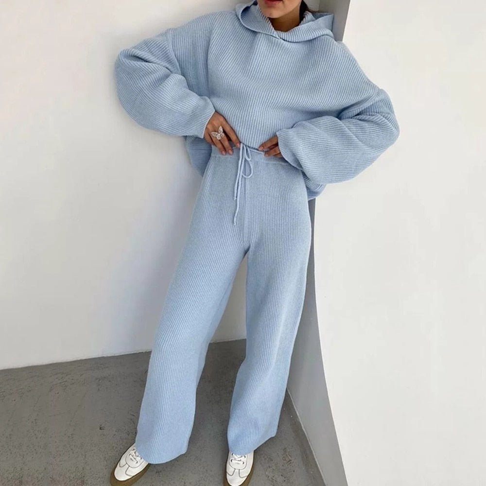 Oversized Hoodie Tracksuit Two-Piece Set