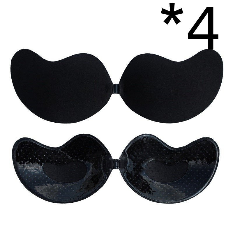 Bras Push Up Front Closure Silicone Sexy Invisible Strapless Self