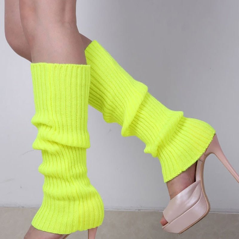 Knitted Winter Leg Warmers (Ribbed) - Linions