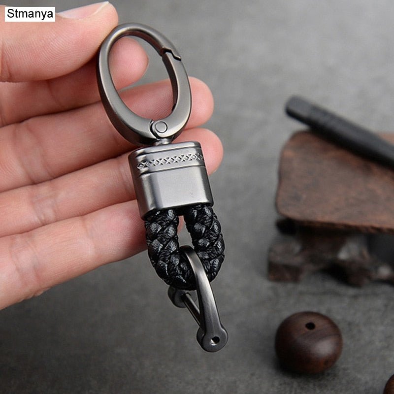 Elevate Your Style with Our Hand-Woven Leather Car Key Ring