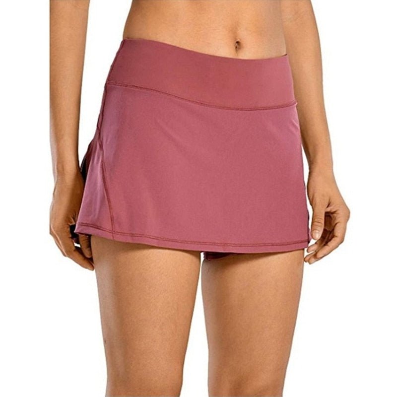 Pleated Plain Tennis Skorts (with pockets) - Linions