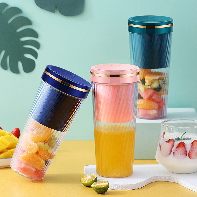Portable Blender Mini Home Fruit Juicer Cup Wireless USB Electric Fruit Juice Machine - Linions