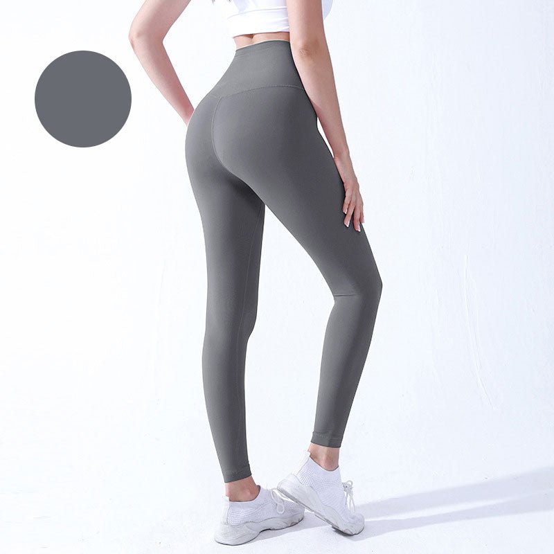 Grey Seamless Yoga Pants, Women Yoga Leggings, Women Workout Yoga