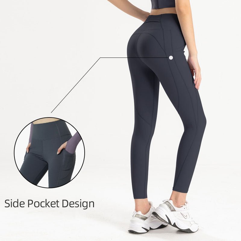 Lu Align Lu Womens Active Yoga Fitness Yoga Pants With Pockets With Pockets  Tight, Seamless, And Sexy From Dafu01, $6.23