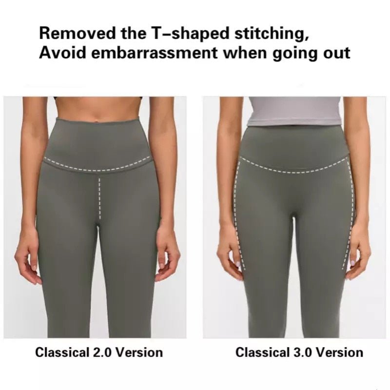 Seamless Women Yoga Leggings (with pockets) - Linions