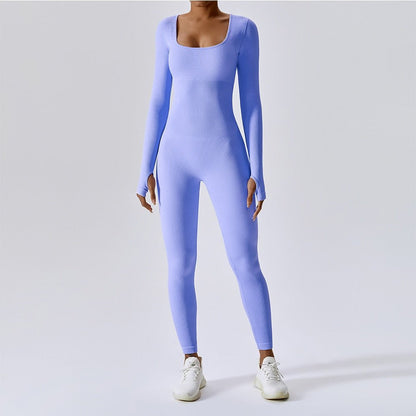 Blue Women Seamless Yoga Set Suit, Slim Fit at Rs 800/piece in New Delhi