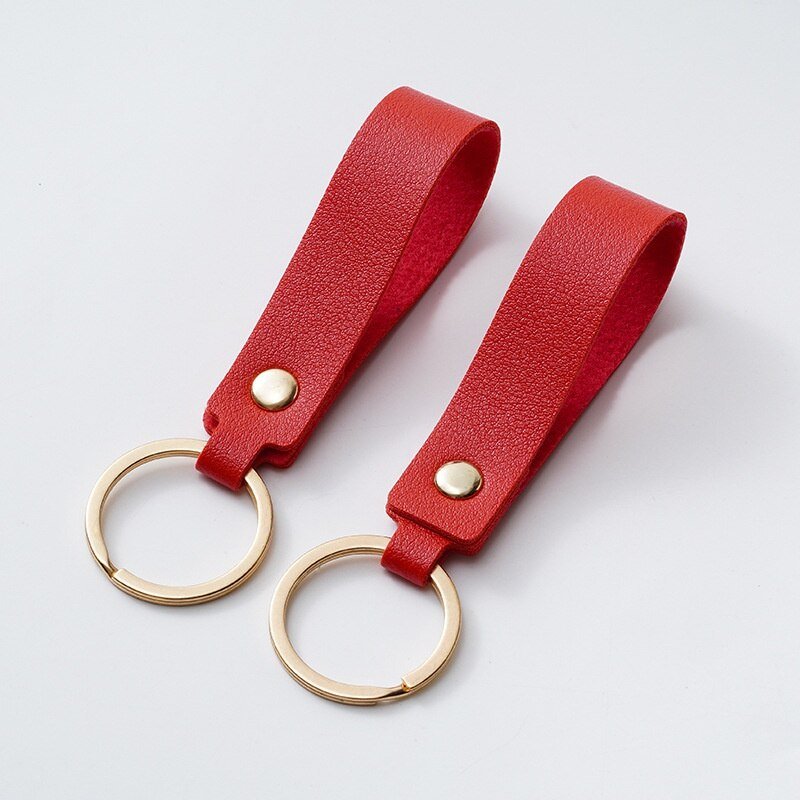 1pc Fashion PU Leather Keychain Casual Leather Strap Lanyard Key Chain  Waist Wallet Keychains Car Keyring Keyholder Jewelry Gift