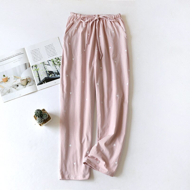 Cotton Women Pajama Wear Casual Printing Home Loose Trouser Sleep Sleeping  Lounge Love Bottoms Pants | Beyondshoping | Free Worldwide Shipping, No  Minimum!