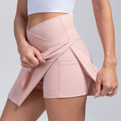 Solid Side Fork Skorts (Quick Dry / with Pocket) - Linions