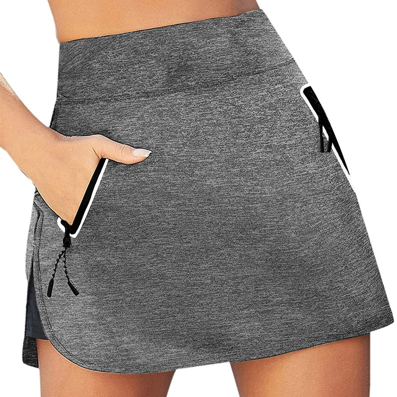 Sport Shorts Tennis Skirts for Women Fashion High Waist Golf Badmintan Skorts Fitness Gym Outdoor Jogger Shorts - Linions