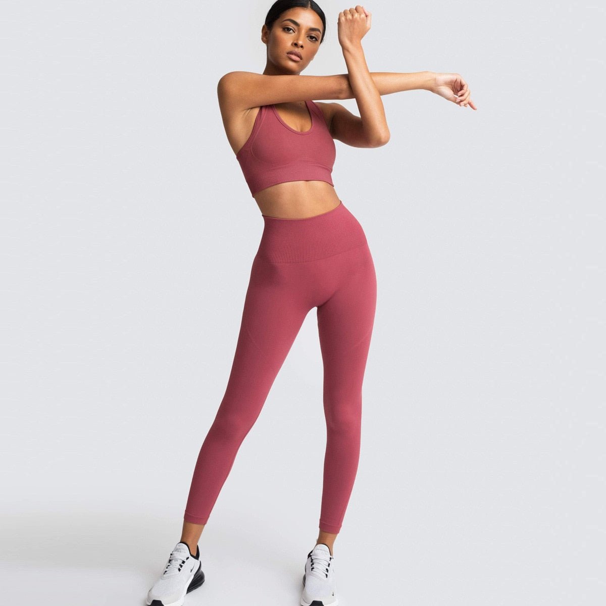 2 Sets of Yoga Clothes Short Sleeve Suit Women's Gym Clothes Sports Tops Yoga  Pants Fitness Trousers (Color : Burgundy, Size : 130cm*155cm) : :  Clothing, Shoes & Accessories