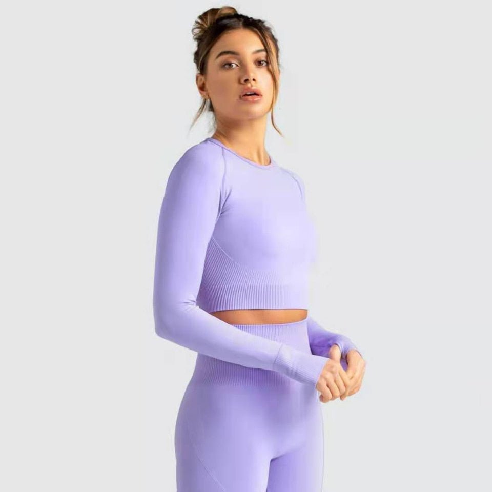 Seamless Yoga Set Workout Clothes For Women Sportswear Sport Set