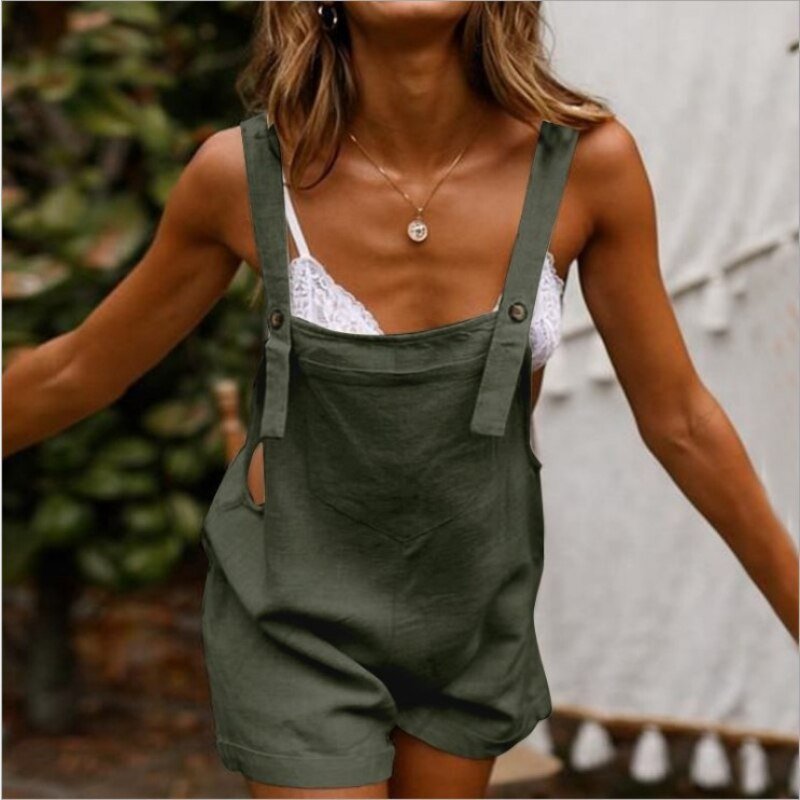 Shop Now and Get 20% Off on Women Rompers - Summer Beach Bib Overalls –  Linions