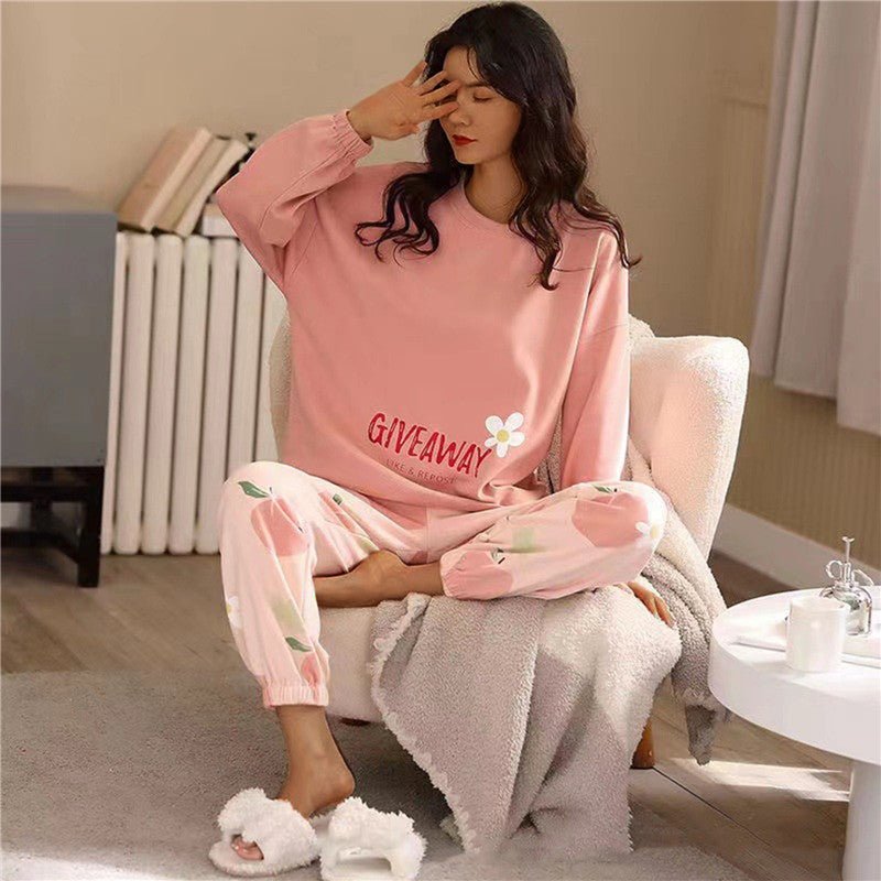 STJDM Nightgown,Plus Size 5XL Cute Pajamas Sets Women Sleepwear Winter Cozy  Fashion Cotton Pyjamas Women Large Size 4XL 130KG 2XL 80-90kg Pink Striped